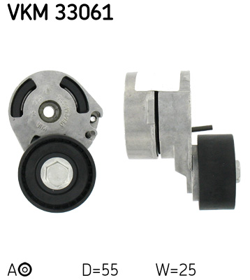 Belt Tensioner, V-ribbed belt - VKM 33061 SKF